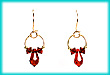 Hoop with Tear Drop & Beads