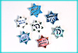 Jewish Star Pin Set